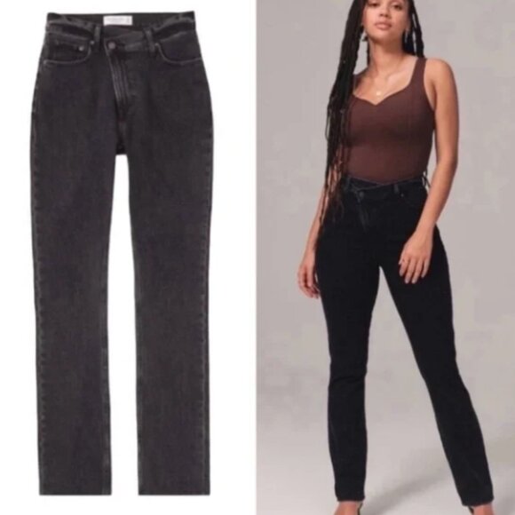 Abercrombie & Fitch The 90s straight Ultra High Rise Jeans Size 20R - Picture 1 of 6